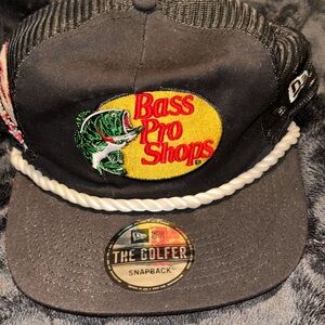 Bass Pro Shops Black and Yellow Fishing Cap